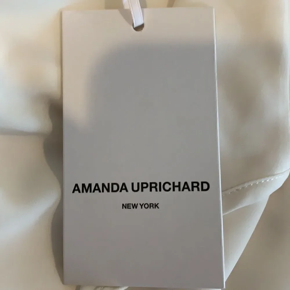 Amanda Uprichard NY ivory popover blouse size small NWT